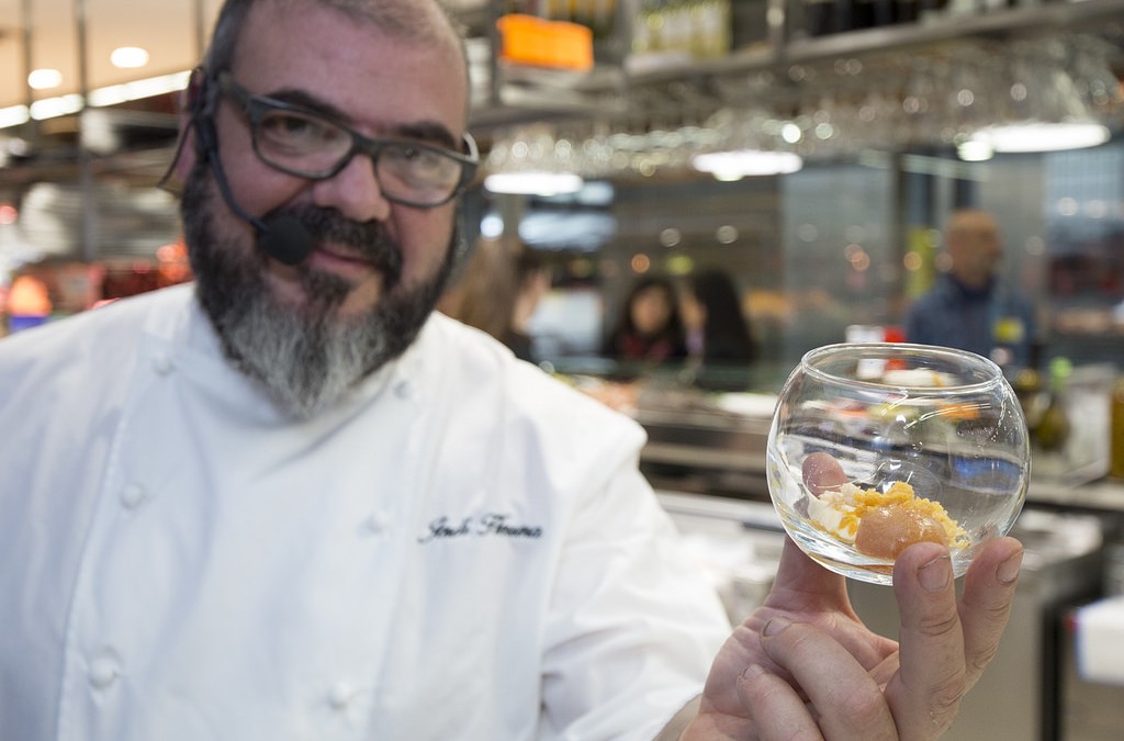 Catalonia, European Region of Gastronomy 2016 Obrint Via took part in a culinary experience led by the prestigious chef Jordi Herrera